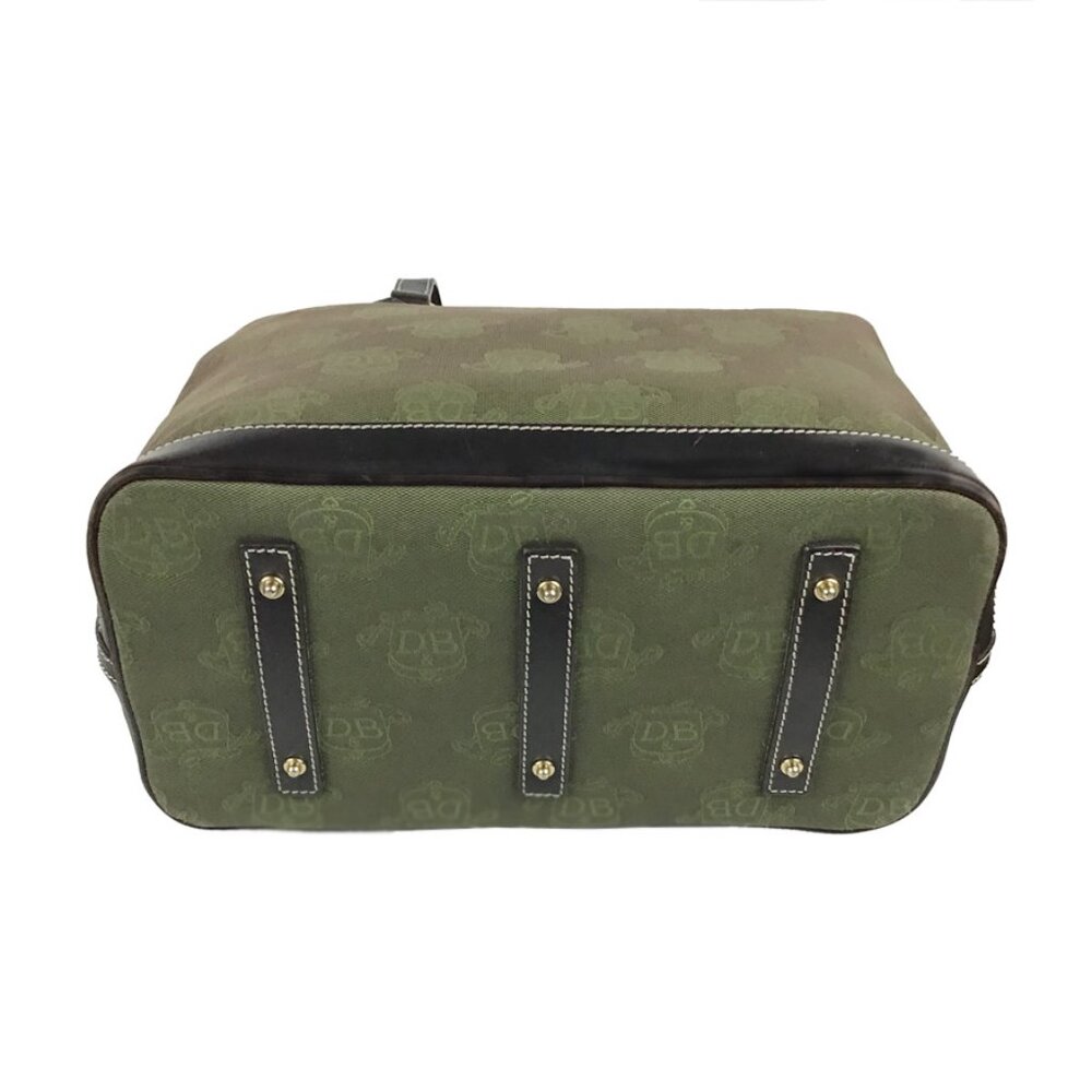 Dooney & Bourke Dark Green Canvas Shoulder Bag - Picture 8 of 15